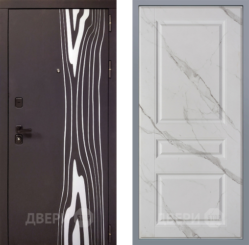 Дверь Заводские двери Леванте Стокгольм Мрамор белый в Голицыно