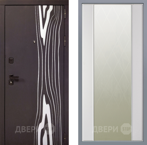 Дверь Заводские двери Леванте Зеркало Ампир Белый софт в Голицыно