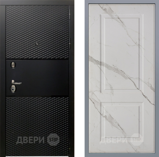 Дверь Заводские двери Тефлон Доррен Мрамор белый в Голицыно