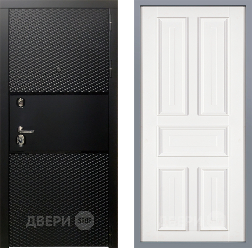 Дверь Заводские двери Тефлон Уругвай Белый софт в Голицыно