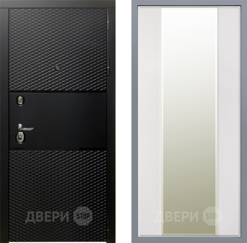 Дверь Заводские двери Тефлон Зеркало Макси Белый матовый в Голицыно