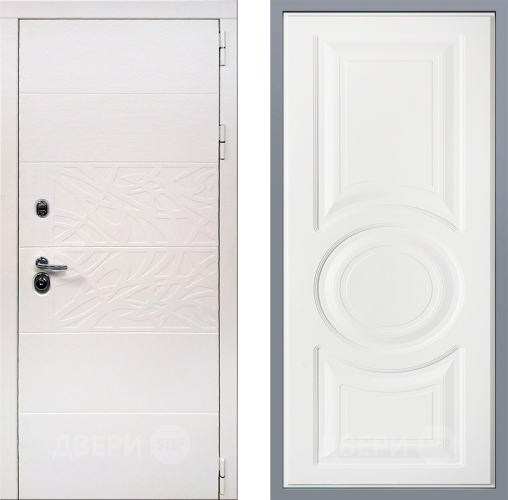 Дверь Заводские двери Дэко Вайт Неаполь Лофт белый в Голицыно