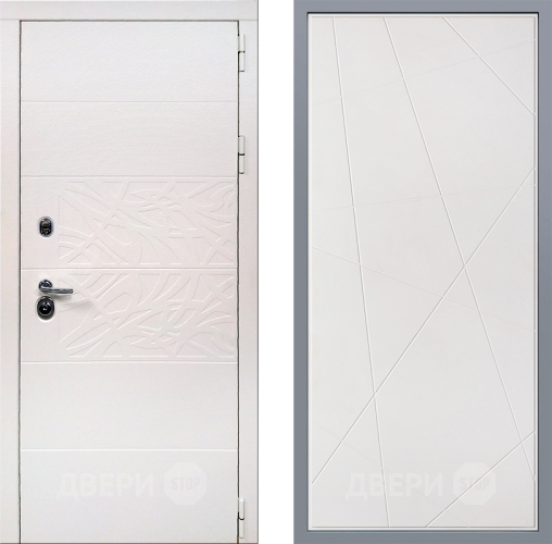 Дверь Заводские двери Дэко Вайт Флитта Белый софт в Голицыно