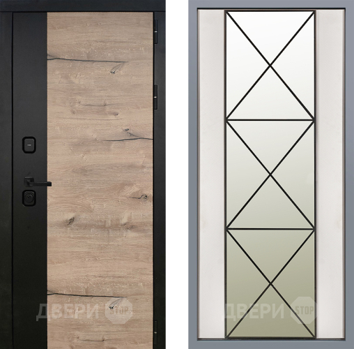 Дверь Заводские двери Ларте Зеркало Перфекто Структурное дерево в Голицыно