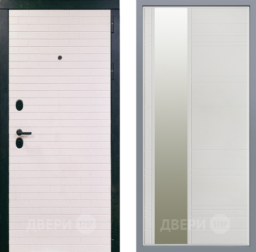 Дверь Заводские двери Сохо Зеркало Лира Белый софт в Голицыно