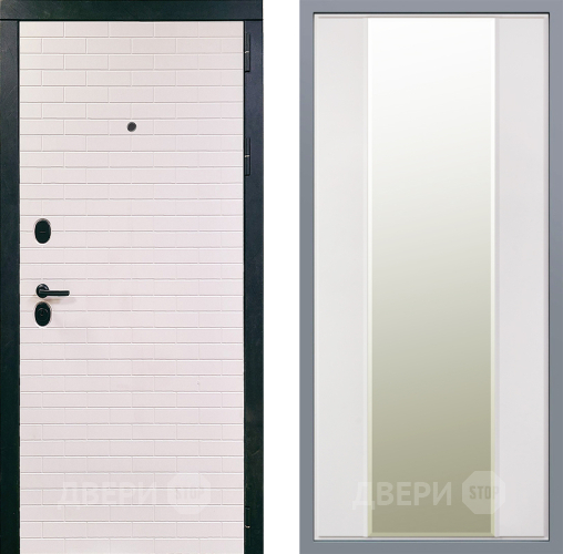 Дверь Заводские двери Сохо Зеркало Макси Белый матовый в Голицыно