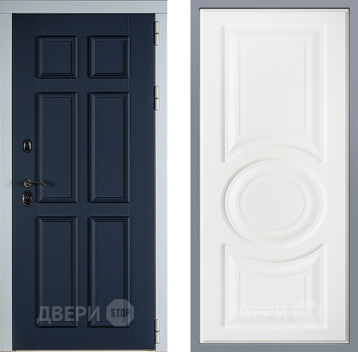 Дверь Заводские двери Стокгольм Неаполь Лофт белый в Голицыно