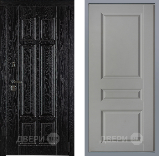 Дверь Заводские двери Мюнхен Стокгольм Грей софт в Голицыно