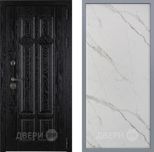 Дверь Заводские двери Мюнхен Флитта Мрамор белый в Голицыно