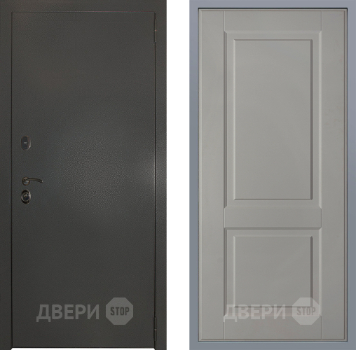 Дверь Заводские двери Эталон 3к антик серебро Доррен Грей софт в Голицыно