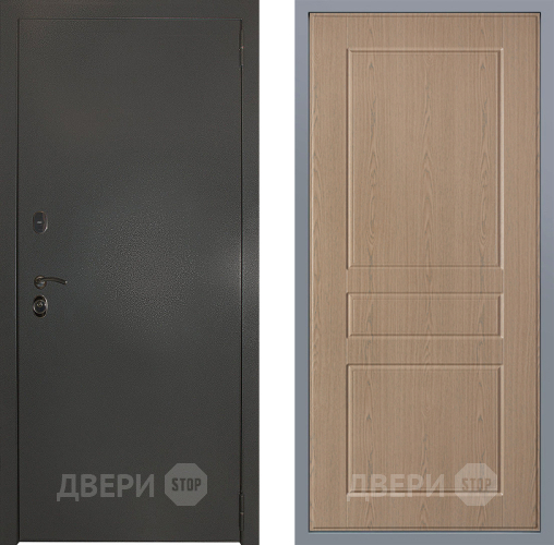 Дверь Заводские двери Эталон 3к антик серебро К-2 Беленый дуб в Голицыно