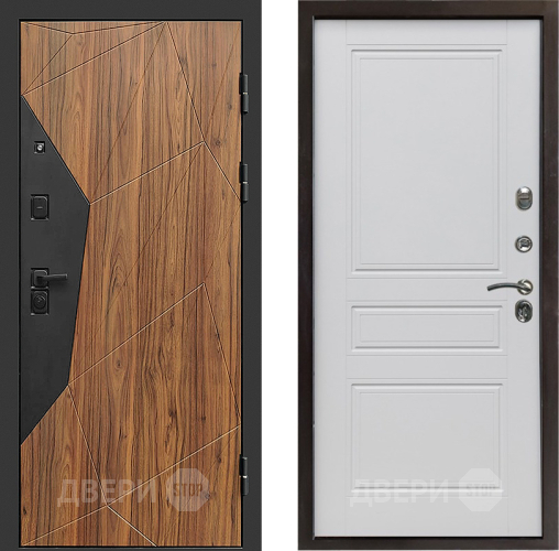 Входная металлическая Дверь Престиж Avangard Классика Белый матовый в Голицыно