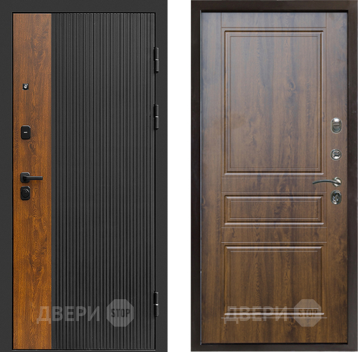 Входная металлическая Дверь Престиж Prestizh Классика Дуб в Голицыно