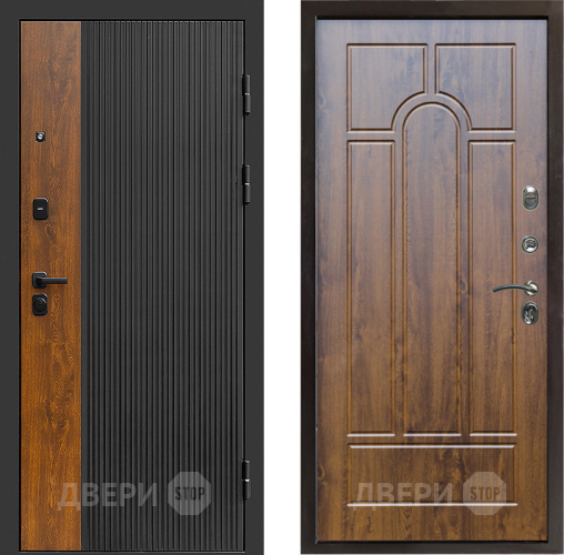 Входная металлическая Дверь Престиж Prestizh Арка Дуб в Голицыно