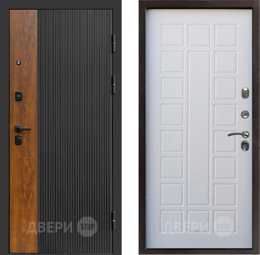 Входная металлическая Дверь Престиж Prestizh Престиж Белое дерево в Голицыно