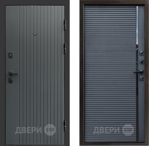 Входная металлическая Дверь Престиж Tvist Grey Porte Черный кварц в Голицыно