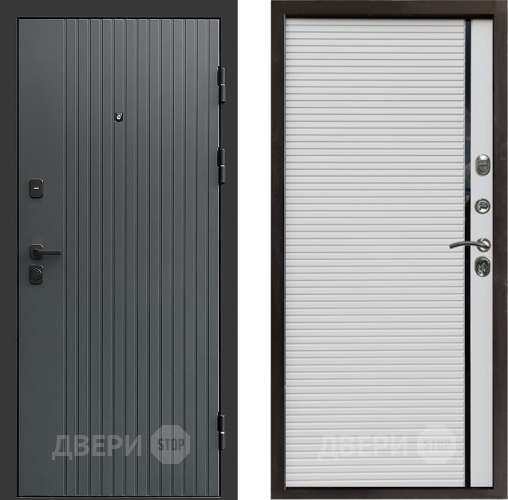 Входная металлическая Дверь Престиж Tvist Grey Porte Белый в Голицыно