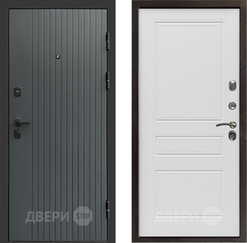 Входная металлическая Дверь Престиж Tvist Grey Классика Лиственница белая в Голицыно