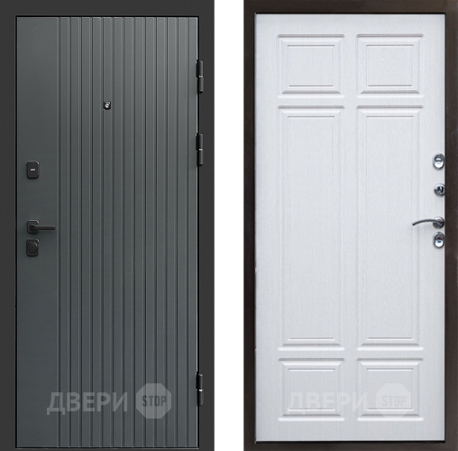 Входная металлическая Дверь Престиж Tvist Grey Премиум Лиственница белая в Голицыно