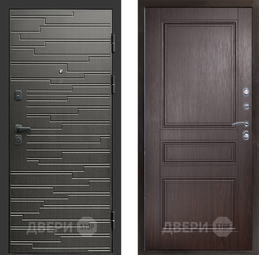 Входная металлическая Дверь Престиж Rivera Классика Венге в Голицыно