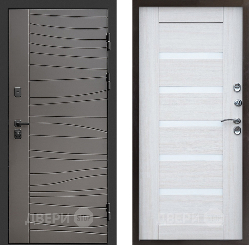 Входная металлическая Дверь Престиж Siciliya Царга Лиственница белая в Голицыно