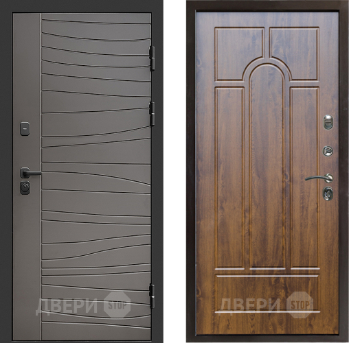 Входная металлическая Дверь Престиж Siciliya Арка Дуб в Голицыно