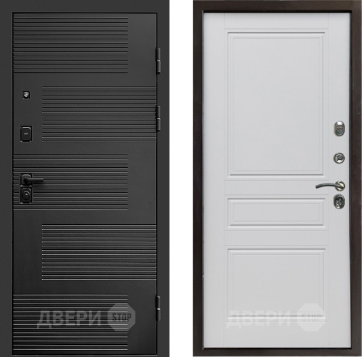 Входная металлическая Дверь Престиж Favorit Классика Белый матовый в Голицыно
