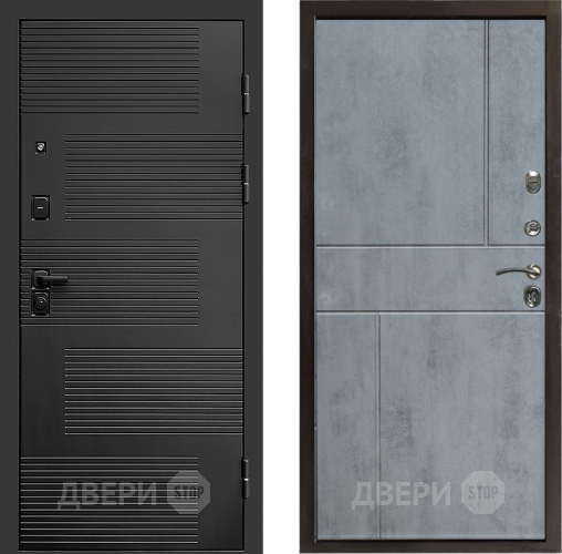 Входная металлическая Дверь Престиж Favorit Горизонт Бетон темный в Голицыно