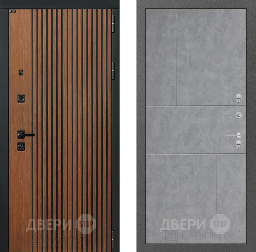Входная металлическая Дверь Лабиринт (LABIRINT) Шторм 21 Бетон светлый в Голицыно