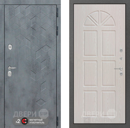 Входная металлическая Дверь Лабиринт (LABIRINT) Бетон 15 VINORIT Алмон 25 в Голицыно