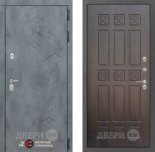 Входная металлическая Дверь Лабиринт (LABIRINT) Бетон 16 VINORIT Алмон 28 в Голицыно