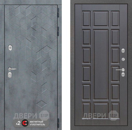 Входная металлическая Дверь Лабиринт (LABIRINT) Бетон 12 Венге в Голицыно