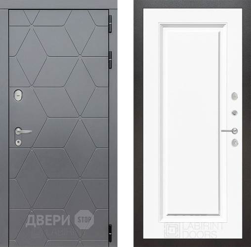 Дверь Лабиринт (LABIRINT) Cosmo 27 Белый (RAL-9003) в Голицыно