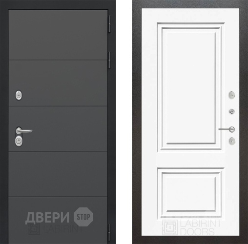 Дверь Лабиринт (LABIRINT) Art 26 Белый (RAL-9003) в Голицыно