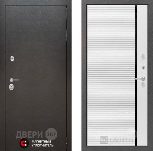 Дверь Лабиринт (LABIRINT) Silver 22 Белый софт в Голицыно