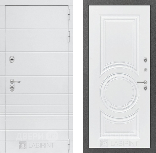 Дверь Лабиринт (LABIRINT) Трендо 23 Белый софт в Голицыно