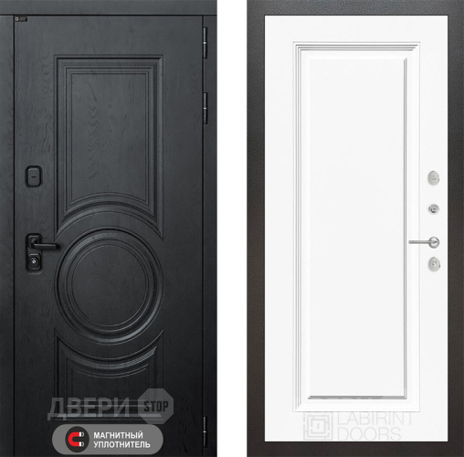 Дверь Лабиринт (LABIRINT) Гранд 27 Белый (RAL-9003) в Голицыно