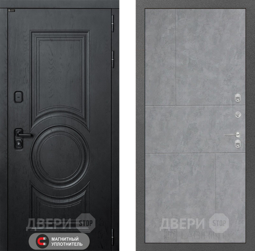 Входная металлическая Дверь Лабиринт (LABIRINT) Гранд 21 Бетон светлый в Голицыно
