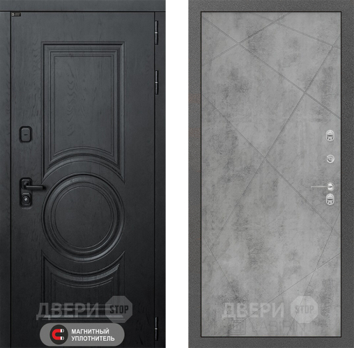 Входная металлическая Дверь Лабиринт (LABIRINT) Гранд 24 Бетон светлый в Голицыно
