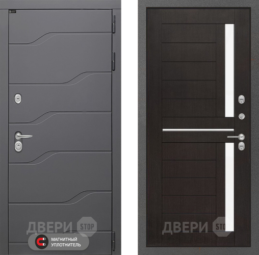 Входная металлическая Дверь Лабиринт (LABIRINT) Ривер 02 Венге в Голицыно