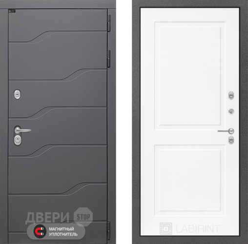 Дверь Лабиринт (LABIRINT) Ривер 11 Белый софт в Голицыно