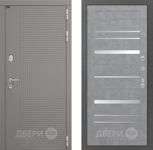 Входная металлическая Дверь Лабиринт (LABIRINT) Формо 20 Бетон светлый в Голицыно