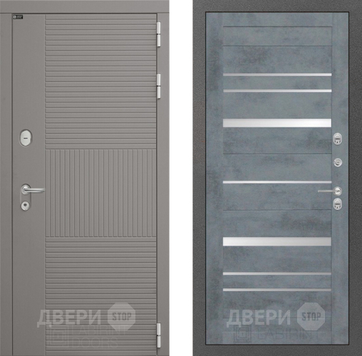 Входная металлическая Дверь Лабиринт (LABIRINT) Формо 20 Бетон темный в Голицыно