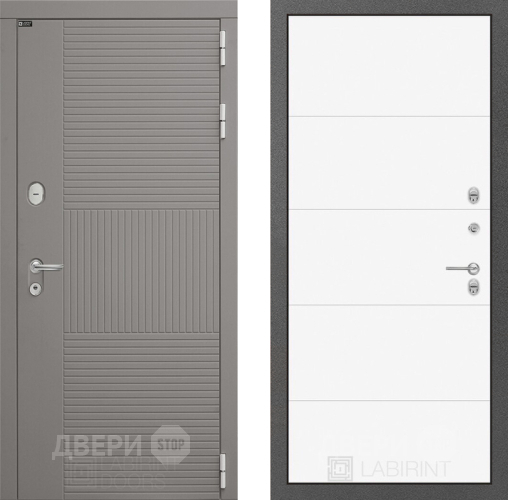 Дверь Лабиринт (LABIRINT) Формо 13 Белый софт в Голицыно