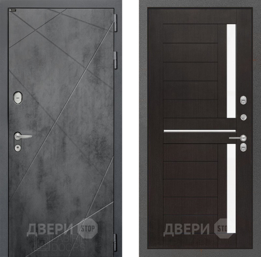 Входная металлическая Дверь Лабиринт (LABIRINT) Лофт 02 Венге в Голицыно