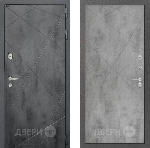 Входная металлическая Дверь Лабиринт (LABIRINT) Лофт 24 Бетон светлый в Голицыно