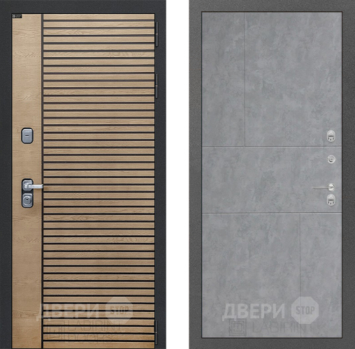 Входная металлическая Дверь Лабиринт (LABIRINT) Ritm 21 Бетон светлый в Голицыно