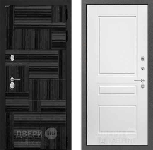 Дверь Лабиринт (LABIRINT) Pazl 03 Белый софт в Голицыно