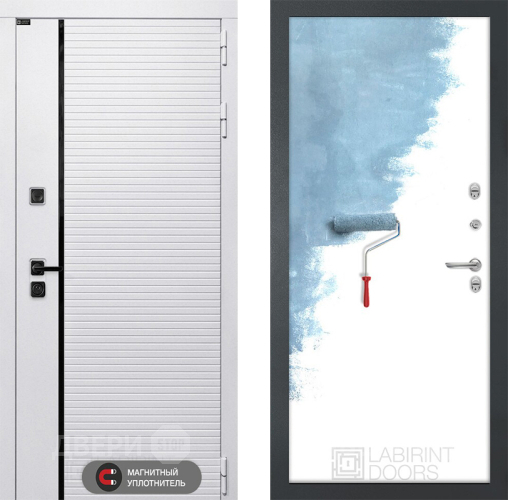 Входная металлическая Дверь Лабиринт (LABIRINT) Royal 28 Под покраску в Голицыно