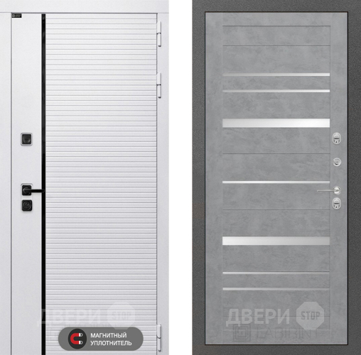 Входная металлическая Дверь Лабиринт (LABIRINT) Royal 20 Бетон светлый в Голицыно